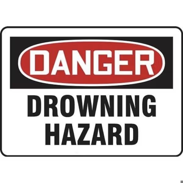 Accuform OSHA DANGER SAFETY SIGN DROWNING MADM036XP MADM036XP - main